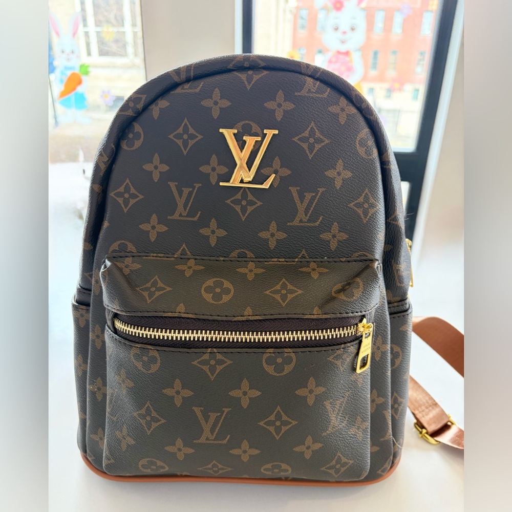 Fashion Backpack with Gold